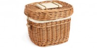 Oval Wicker Urn