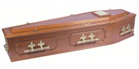 Panelled Mahogany Coffin