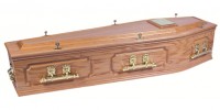 Panelled Oak Coffin