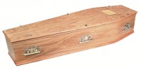 Solid Oak Coffin